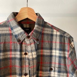 K Crew Factory Plaid Flannel